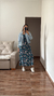 Imagem do VESTIDO MIDI MONICA (FLORAL FUNDO AZUL)