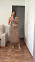 VESTIDO MIDI HAILEY (POA OFF FUNDO MARROM) - comprar online