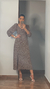 VESTIDO MIDI LUCIANA (POA OFF FUNDO MARROM)