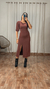 VESTIDO MIDI MANUELA (MARROM) - comprar online