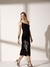 VESTIDO MIDI (PRETO COM DETALHE BORDADO OFF) - loja online
