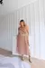 VESTIDO MIDI HAILEY (POA OFF FUNDO MARROM) - loja online