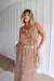 VESTIDO MIDI HAILEY (POA OFF FUNDO MARROM) - comprar online
