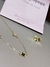 CONJUNTO TREVO DOURADO (BRINCO COD80 + COLAR COD06)