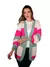 CARDIGAN TRICOT ALONGADO TISTRAS MIX VERDE MENTA/PINK