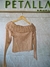 BLUSA MODAL OMBRO TRANÇA NO PUNHO - BEGE - comprar online
