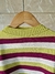 BLUSA MODAL LISTRADAS MIX - OFF WHITE/ FUCSIA - comprar online