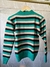 BLUSA MODAL LISTRADA MIX - VERDE/PRETO - Petallas Boutique