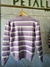 BLUSA MODAL LISTRADA MIX - LILAS / OFF WHITE na internet