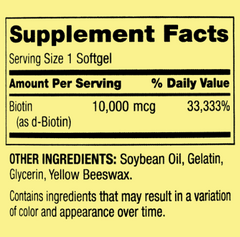 Biotina spring valley 10.000mcg - comprar online