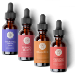 Kit Sueros Faciales Vitamina C, Retinol, Acido Hialuronico, Niacinamida