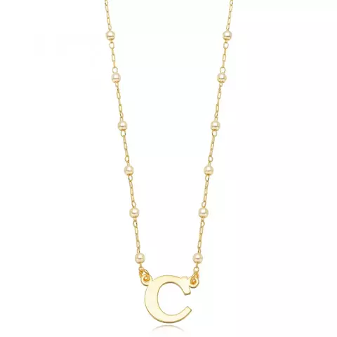 Colar Semijoias Letra Pérola