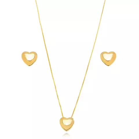 Conjunto Coração Liso