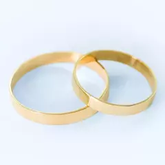 Alianças Casamento Linha Classic Ouro 2mm Quadrada Polida - comprar online