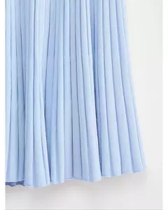 Saia Midi Plissada ANSELMI azul gelo na internet
