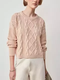 Blusa Tricot Anselmi amendoa - comprar online