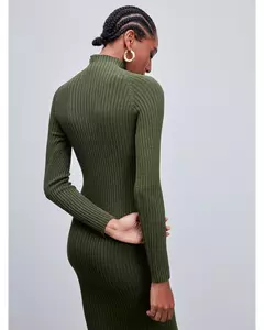 Vestido Gola alta matcha Anselmi na internet