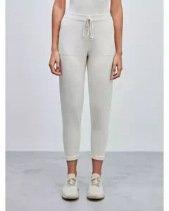 Calça em Tricot Anselmi cru - KLANNS