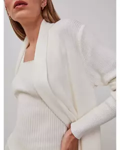 Casaco Alongando Anselmi off white - comprar online