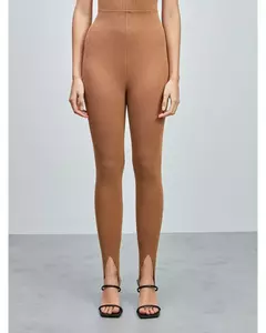 Calça fuseau em Tricot Anselmi madeira - KLANNS