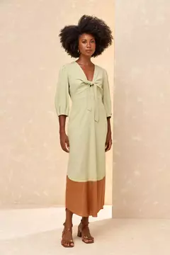 Vestido Bicolor Carlota Costa - comprar online