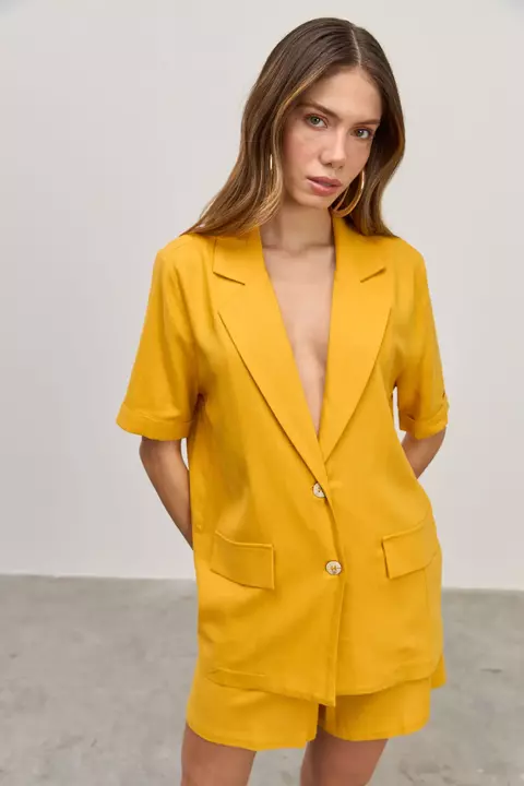 Blazer Amarelo Carlota Costa - comprar online