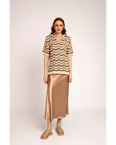 Blusa Gola de tricô chevron Rafaela Tomazzoni - loja online