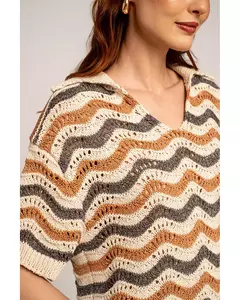 Blusa Gola de tricô chevron Rafaela Tomazzoni na internet