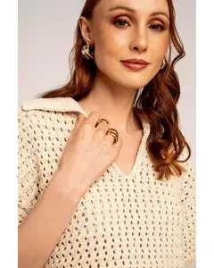 Blusa Gola de tricô cru Rafaela Tomazzoni - comprar online