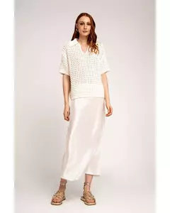 Blusa Gola de tricô off Rafaela Tomazzoni - comprar online