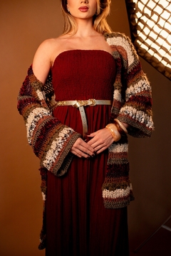 kimono HANDMADE listrado Rafaela Tomazzoni na internet