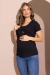 BLUSA GESTANTE AMAMENTAÇÃO RIBANA
