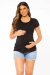 BLUSA GESTANTE BÁSICA AMAMENTAÇÃO VISCOLYCRA
