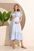 VESTIDO GESTANTE ROMANTICO PLUMETIS - loja online