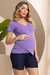 BLUSA GESTANTE TRANSPASSE BARR ASSIMETRICA - comprar online
