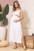 VESTIDO GESTANTE MIDI AMARRAÇÃO FRONTAL COM AVIAMENTO - comprar online