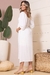 VESTIDO GESTANTE MIDI MANGA BUFANTE - comprar online