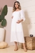 VESTIDO GESTANTE MIDI MANGA BUFANTE