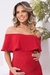 VESTIDO GESTANTE COM FENDA OMBRO A OMBRO