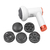 Massageador Elétrico Muscular Vibratório Corporal USB Portátil 5 em 1