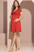 VESTIDO GESTANTE CANELADO CURTO SOLTINHO BUSTO TORCIDO - comprar online