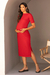 VESTIDO GESTANTE MIDI DECOTE CANOA - comprar online