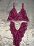 Conjunto renda simples em V - loja online
