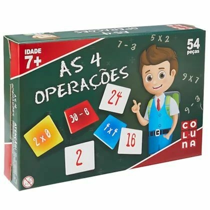Jogo Educativo - As 4 Operações (54 Peças)