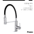 Grifería Cocina Monocomando flexible con rociador Kitchen Pro Piazza (10317) - Alalá