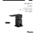 Grifería Bidet Monocomando con transferencia Piazza Arq Negro (10404NE) - comprar online