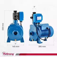 Bomba Centrífuga Elevadora Inteligente Motorarg BC 70 MATIC – 0,7 HP, 5.700 l/h, 30 m - HidroAg