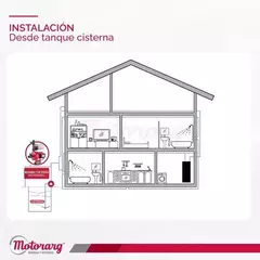 Bomba Presurizadora Motorarg TIP PRES 14 | 0.5 HP | Hasta 2 baños | Apta para tanque elevado y cisterna
