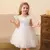 Vestido Infantil Tule Com Pérolas