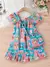 Imagem do Vestido Infantil Estampa de Animal com Bolsinha